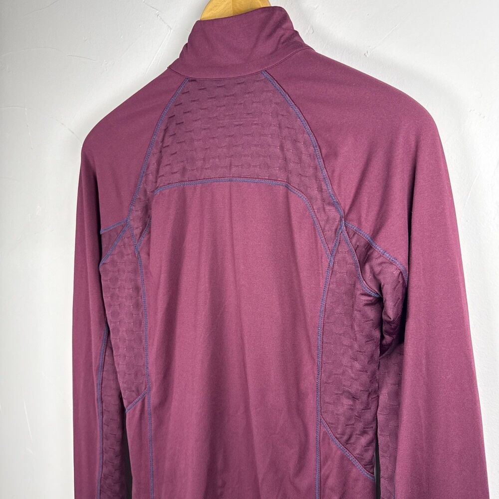 Ariat Tek Cold Series 1/4 Zip Baselayer Pullover Size Small Plum Purple Layering - Picture 8 of 11